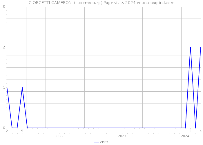 GIORGETTI CAMERONI (Luxembourg) Page visits 2024 