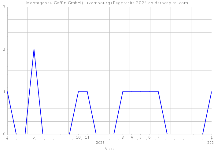 Montagebau Goffin GmbH (Luxembourg) Page visits 2024 