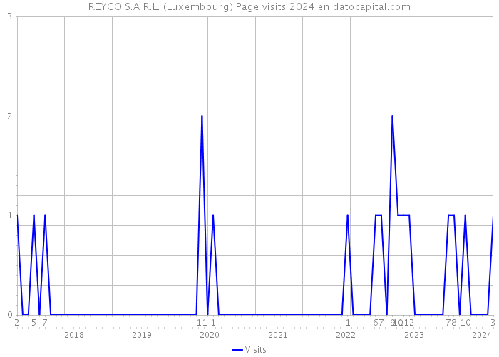 REYCO S.A R.L. (Luxembourg) Page visits 2024 