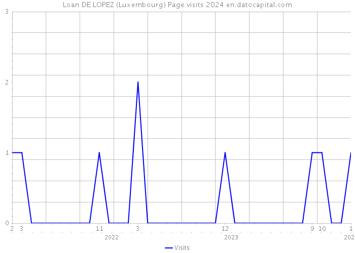 Loan DE LOPEZ (Luxembourg) Page visits 2024 