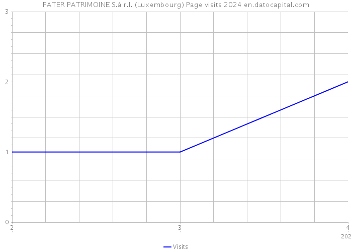 PATER PATRIMOINE S.à r.l. (Luxembourg) Page visits 2024 