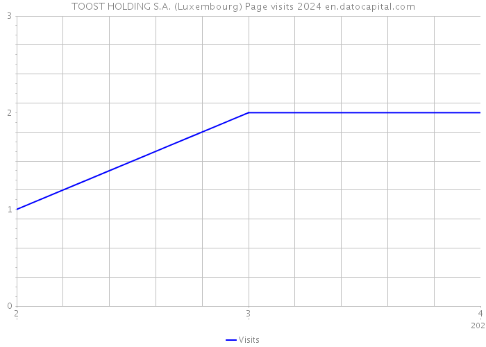 TOOST HOLDING S.A. (Luxembourg) Page visits 2024 