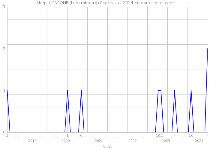 Magali CAPONE (Luxembourg) Page visits 2024 