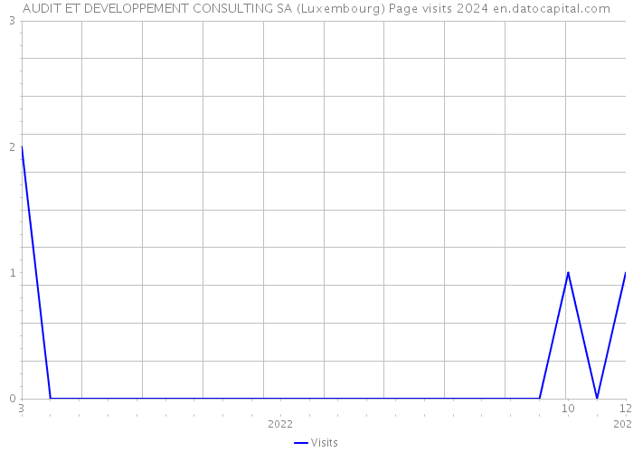 AUDIT ET DEVELOPPEMENT CONSULTING SA (Luxembourg) Page visits 2024 