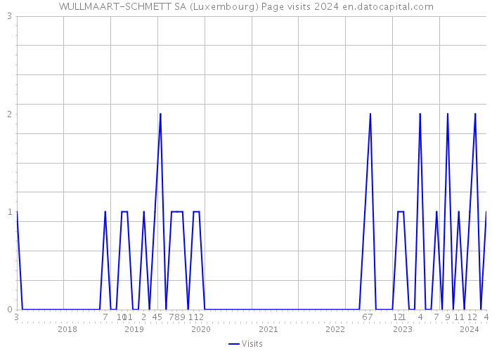 WULLMAART-SCHMETT SA (Luxembourg) Page visits 2024 
