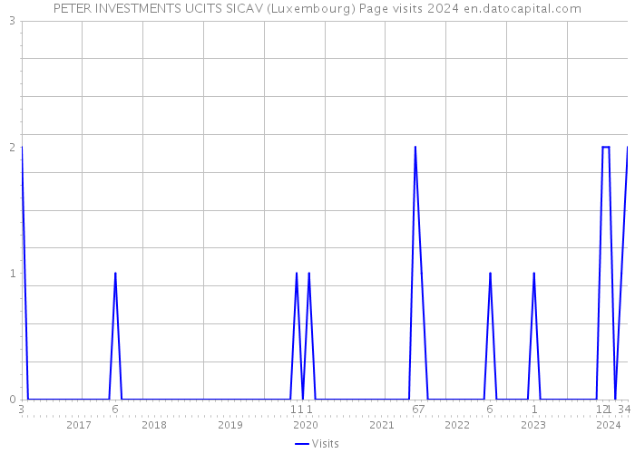 PETER INVESTMENTS UCITS SICAV (Luxembourg) Page visits 2024 