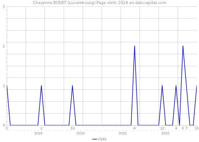 Cheyenne BODET (Luxembourg) Page visits 2024 