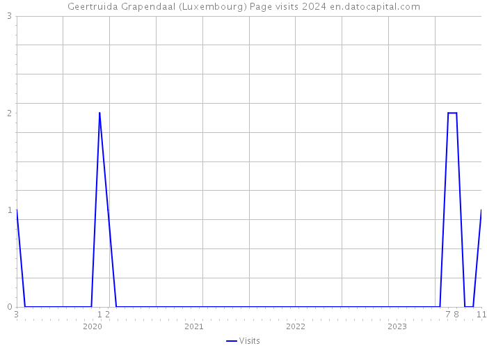 Geertruida Grapendaal (Luxembourg) Page visits 2024 