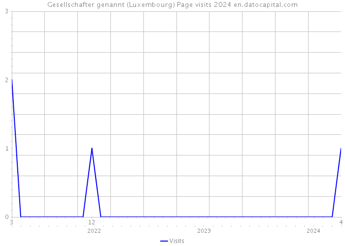 Gesellschafter genannt (Luxembourg) Page visits 2024 