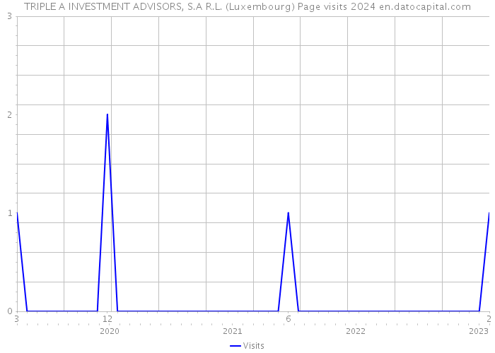 TRIPLE A INVESTMENT ADVISORS, S.A R.L. (Luxembourg) Page visits 2024 