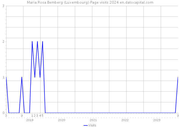 Maria Rosa Bemberg (Luxembourg) Page visits 2024 