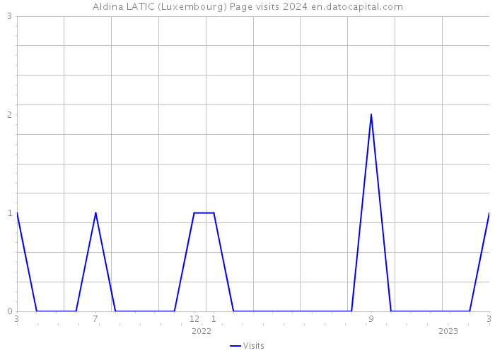 Aldina LATIC (Luxembourg) Page visits 2024 