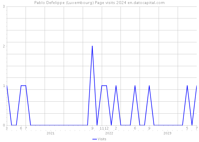 Pablo Defelippe (Luxembourg) Page visits 2024 