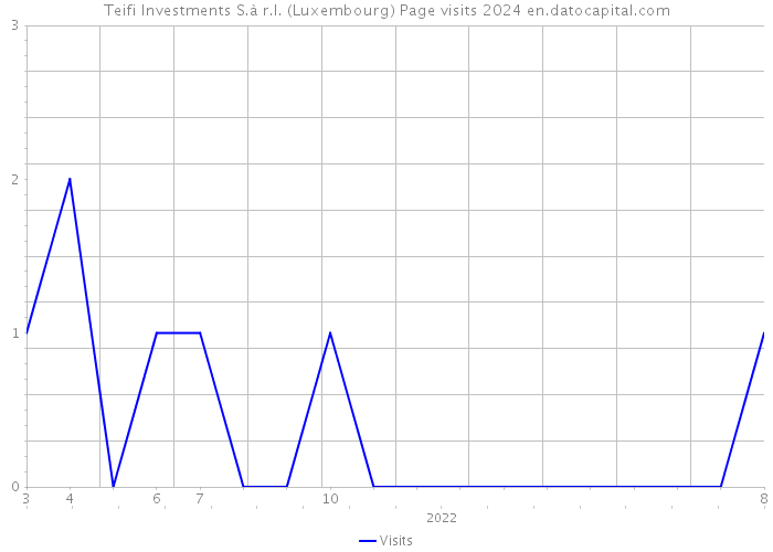Teifi Investments S.à r.l. (Luxembourg) Page visits 2024 