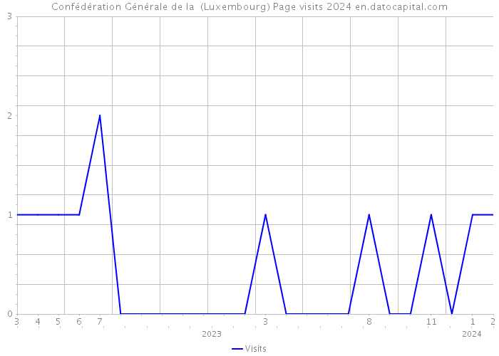 Confédération Générale de la (Luxembourg) Page visits 2024 