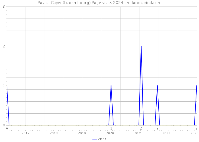 Pascal Gayet (Luxembourg) Page visits 2024 
