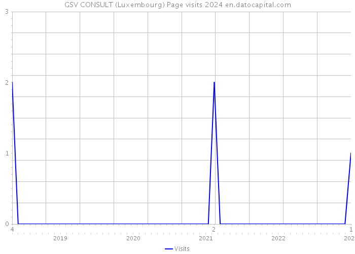 GSV CONSULT (Luxembourg) Page visits 2024 