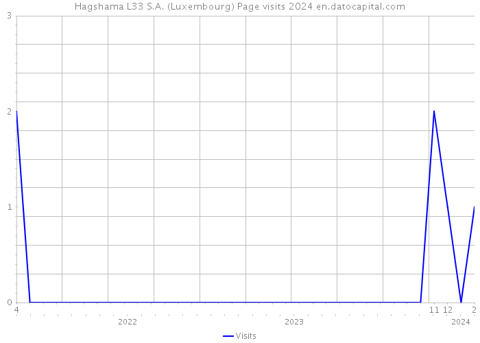 Hagshama L33 S.A. (Luxembourg) Page visits 2024 