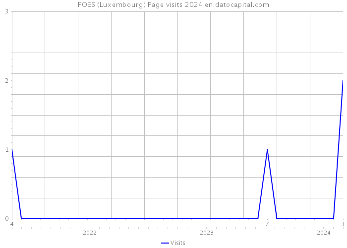 POES (Luxembourg) Page visits 2024 