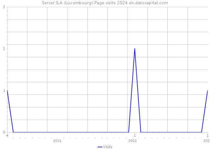 Server S.A (Luxembourg) Page visits 2024 