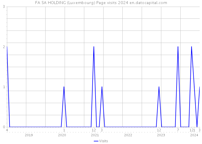FA SA HOLDING (Luxembourg) Page visits 2024 