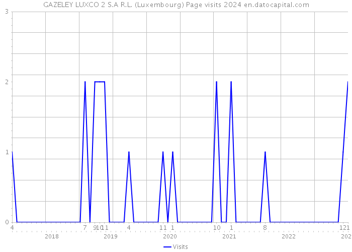 GAZELEY LUXCO 2 S.A R.L. (Luxembourg) Page visits 2024 