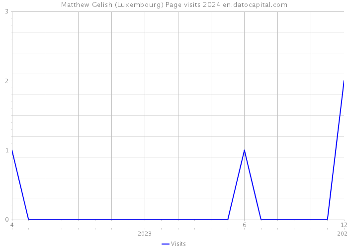 Matthew Gelish (Luxembourg) Page visits 2024 