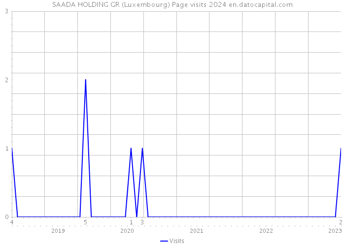 SAADA HOLDING GR (Luxembourg) Page visits 2024 