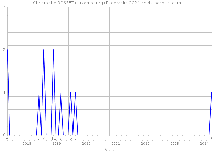 Christophe ROSSET (Luxembourg) Page visits 2024 