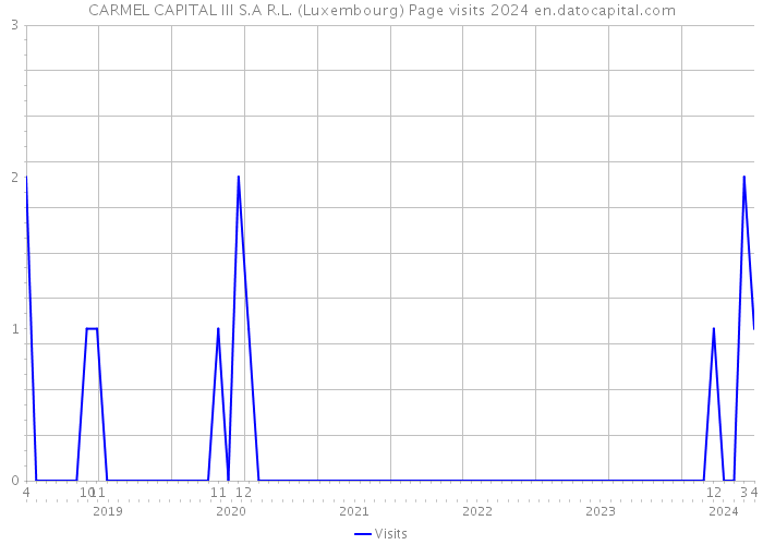CARMEL CAPITAL III S.A R.L. (Luxembourg) Page visits 2024 