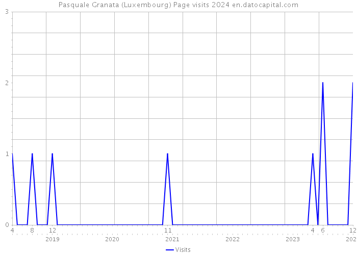 Pasquale Granata (Luxembourg) Page visits 2024 