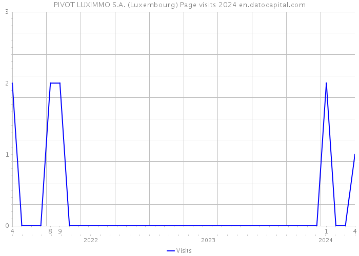 PIVOT LUXIMMO S.A. (Luxembourg) Page visits 2024 