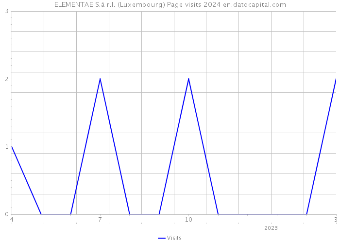 ELEMENTAE S.à r.l. (Luxembourg) Page visits 2024 