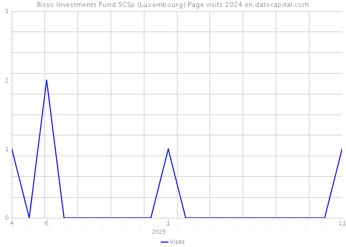 Bisso Investments Fund SCSp (Luxembourg) Page visits 2024 