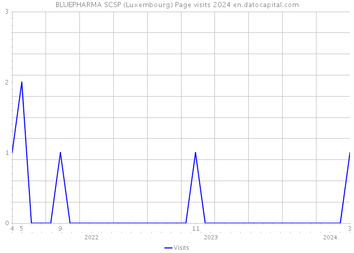 BLUEPHARMA SCSP (Luxembourg) Page visits 2024 