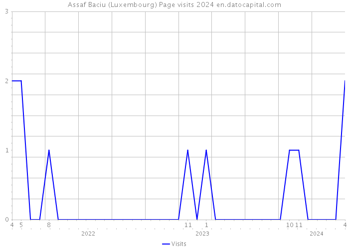 Assaf Baciu (Luxembourg) Page visits 2024 
