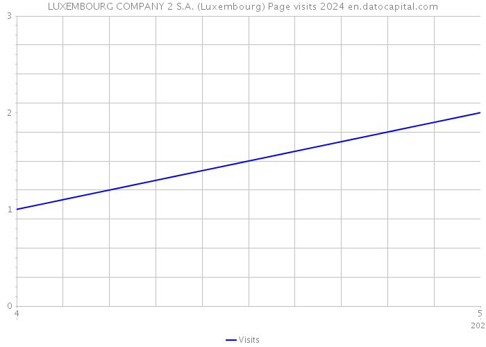 LUXEMBOURG COMPANY 2 S.A. (Luxembourg) Page visits 2024 