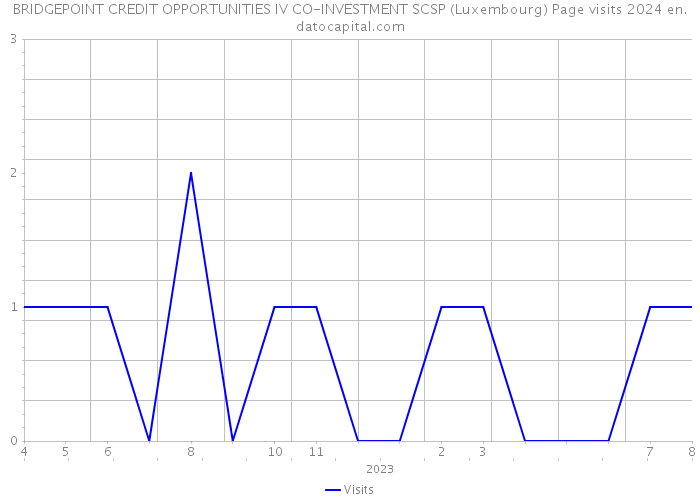 BRIDGEPOINT CREDIT OPPORTUNITIES IV CO-INVESTMENT SCSP (Luxembourg) Page visits 2024 