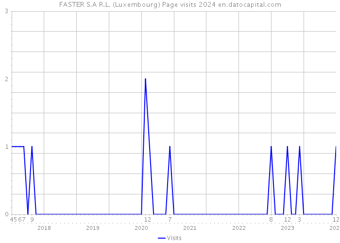 FASTER S.A R.L. (Luxembourg) Page visits 2024 