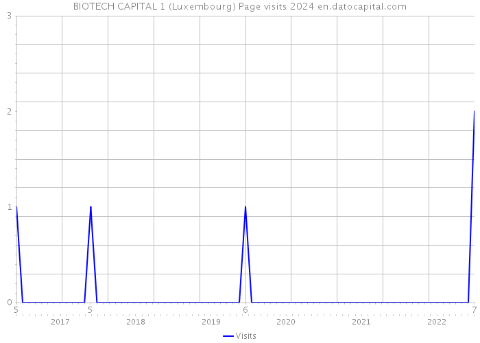 BIOTECH CAPITAL 1 (Luxembourg) Page visits 2024 