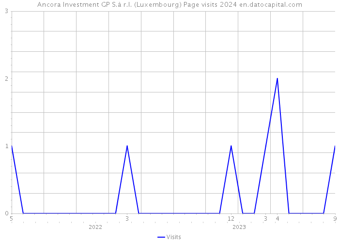 Ancora Investment GP S.à r.l. (Luxembourg) Page visits 2024 