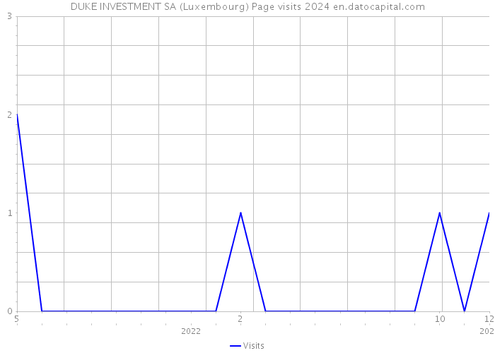 DUKE INVESTMENT SA (Luxembourg) Page visits 2024 