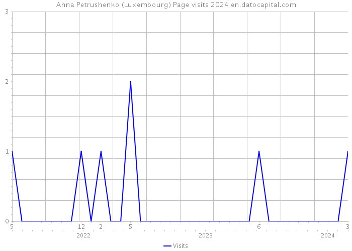 Anna Petrushenko (Luxembourg) Page visits 2024 