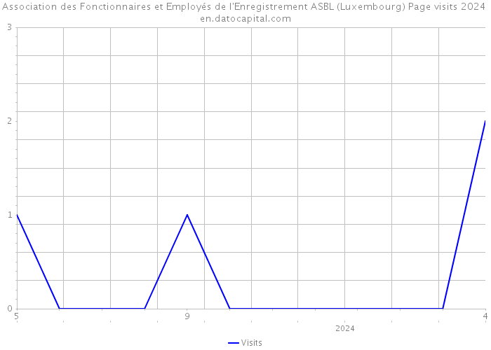 Association des Fonctionnaires et Employés de l'Enregistrement ASBL (Luxembourg) Page visits 2024 
