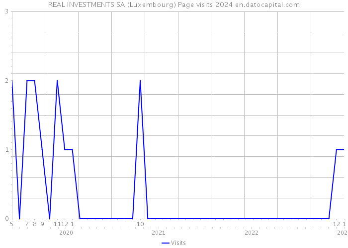 REAL INVESTMENTS SA (Luxembourg) Page visits 2024 