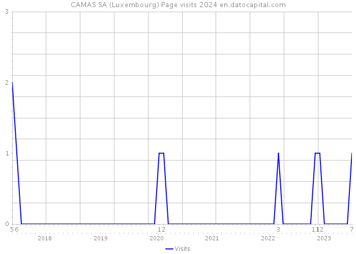 CAMAS SA (Luxembourg) Page visits 2024 