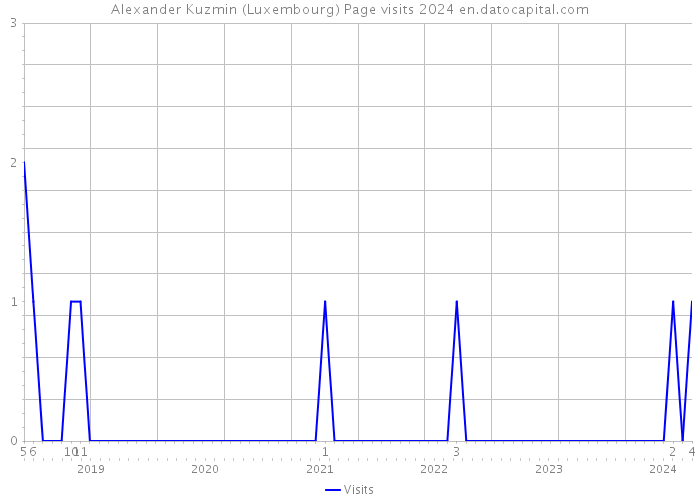 Alexander Kuzmin (Luxembourg) Page visits 2024 