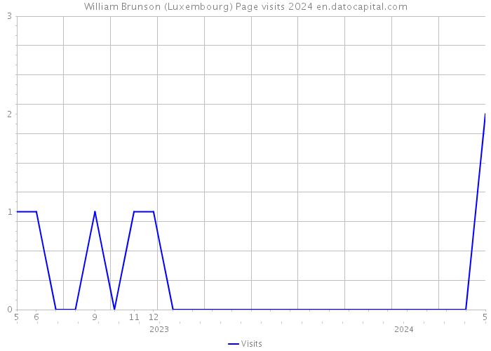 William Brunson (Luxembourg) Page visits 2024 