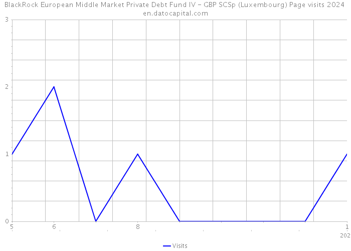 BlackRock European Middle Market Private Debt Fund IV - GBP SCSp (Luxembourg) Page visits 2024 