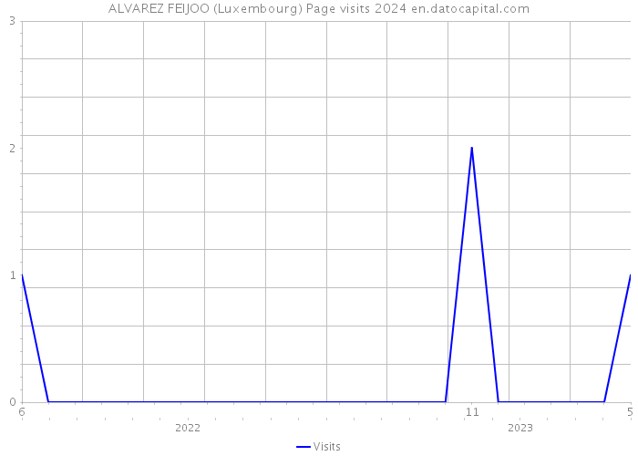 ALVAREZ FEIJOO (Luxembourg) Page visits 2024 
